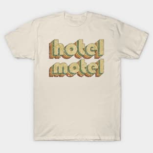Hotel Motel // Vintage Rainbow Typography Style // 70s T-Shirt